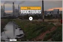 Website Screenshot of "#breakthroughfromplastic - TOXICTOURS"