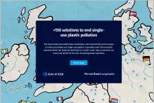 Website Screenshot "+150 solutions to end single-use plastic pollution"