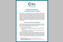 Cover of Publication "Conflict of Interest in the Global Plastics Treaty"