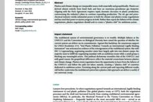 Text page: The entangled fates of plastics and climate change, first page of publication