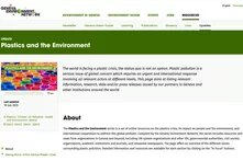 Website of Plastics and Environment series