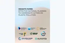 Title of the paper: Insights Paper: Effective National Planning to Coordinate Action on Plastic Pollution. Below: Logos of all partners