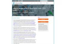 Screenshot of the website: Influence Map