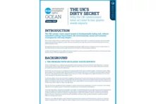 Cover of the study: The UK’s Dirty Secret: Why the UK Government must act now to ban plastic waste exports