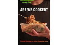 Cover of "Are we cooked?": Person eating spaghetti from a plastic bowl
