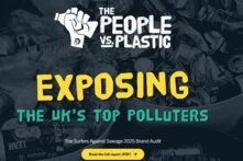 Cover of the publication: The PEOPLE VS PLASTIC. Exposing the UK's top polluters