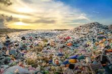 Mountains of plastic waste